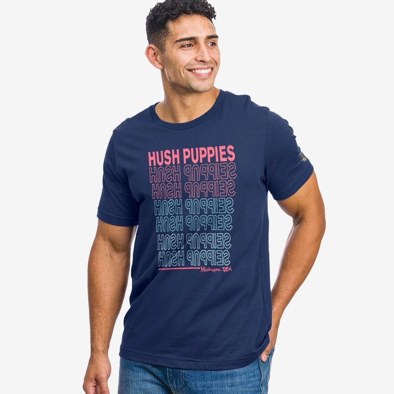 Men's Round Neck Graphic Tee | 100% Cotton | HMT368816