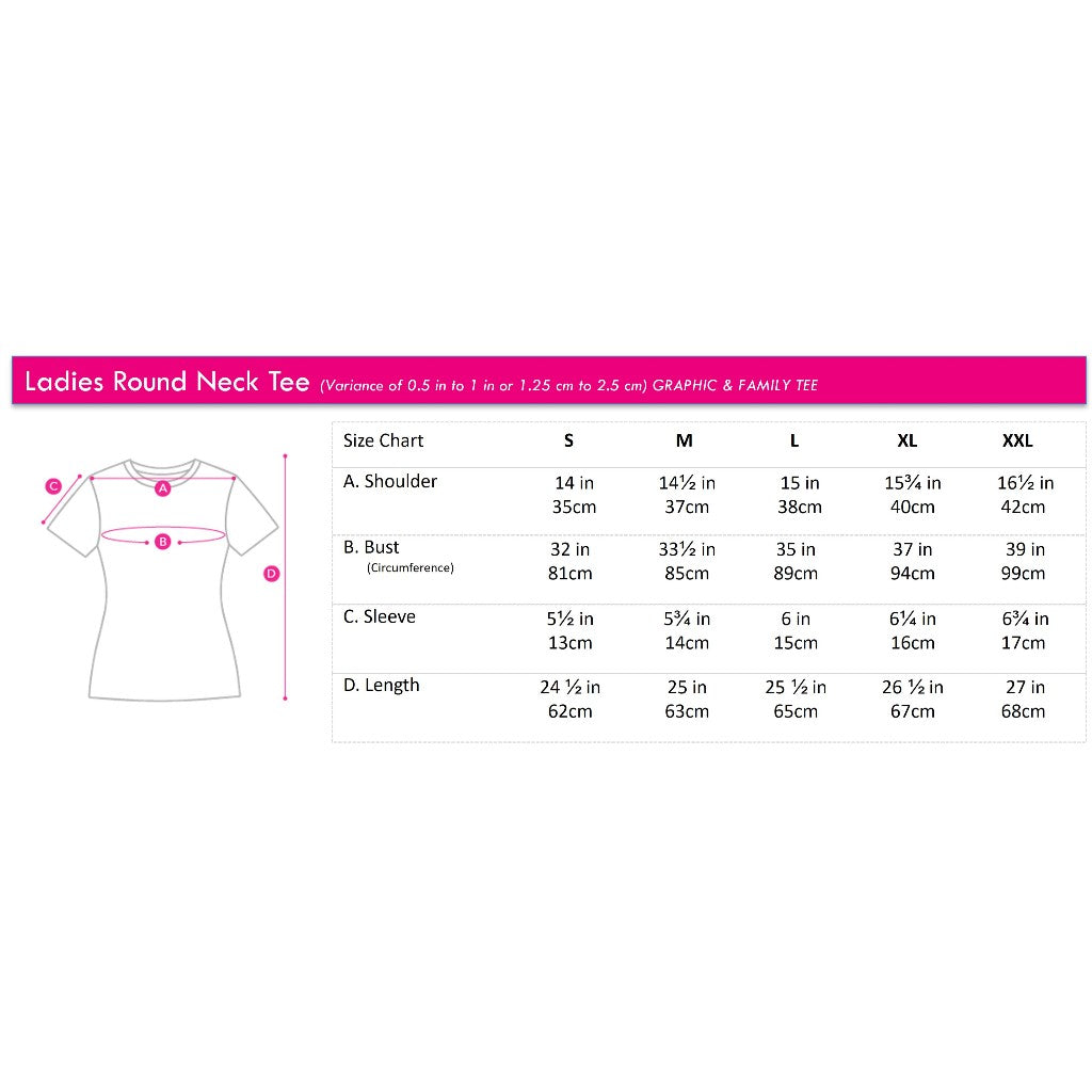 Ladies' Round Neck Graphic Tee | 100% Cotton | HLT368822