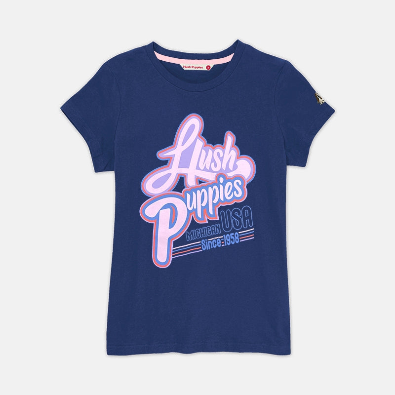Ladies' Round Neck Graphic Tee | 100% Cotton | HLT368822