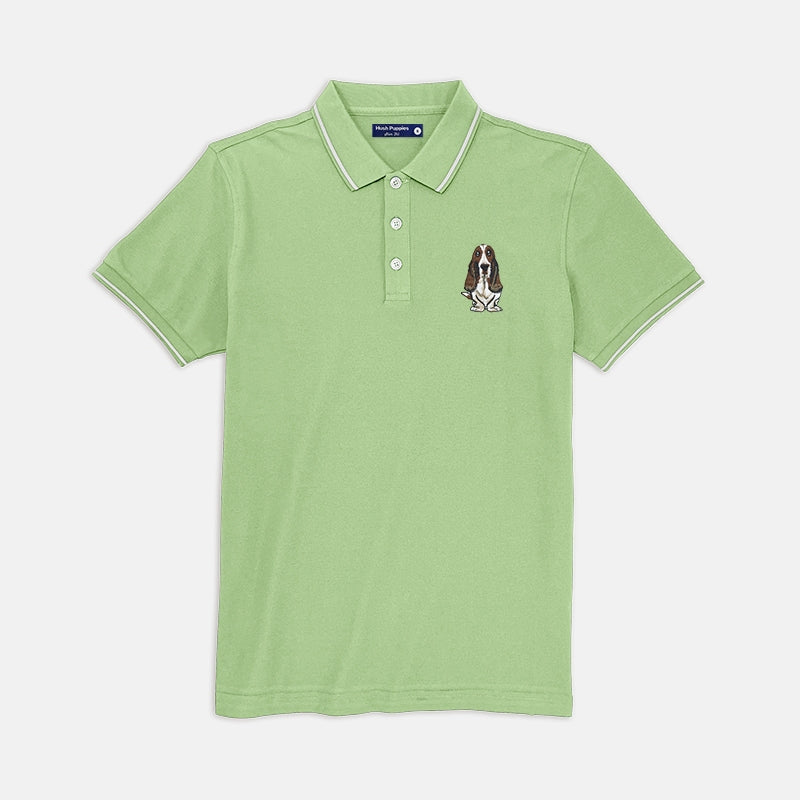 Men's Superfine Polo With Big Dog | Pique Cotton | HMP278461