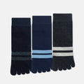 3prs Men Ankle Length Toe Socks | Cotton Elastane | HMS459336