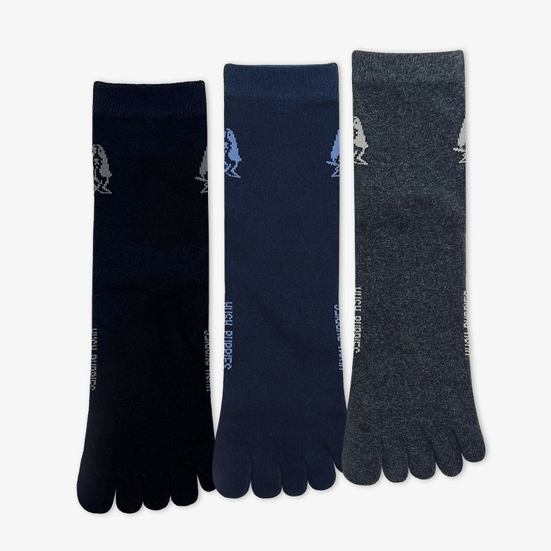 3prs Men Full Length Toe Socks | Cotton Elastane | HMS459337