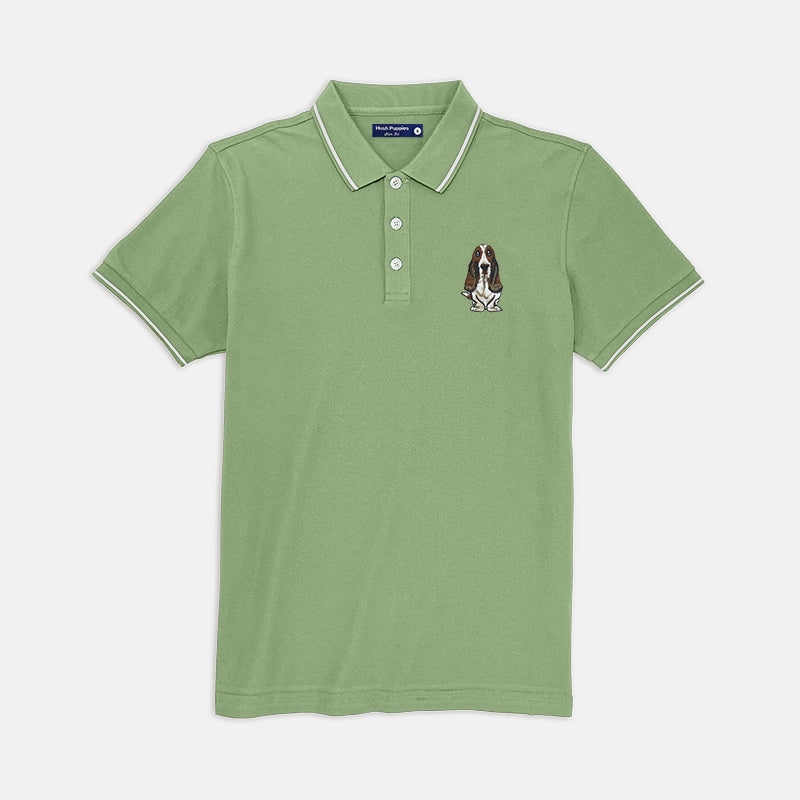 Men's Superfine Polo With Big Dog | Pique Cotton | HMP278461