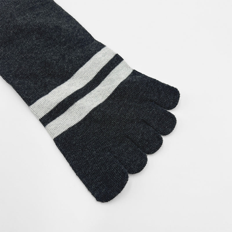 3prs Men Ankle Length Toe Socks | Cotton Elastane | HMS459336