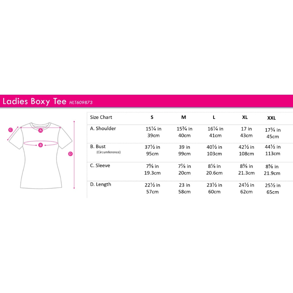 Hush Puppies Ladies Boxy Tee | 100% Cotton | HLT609873