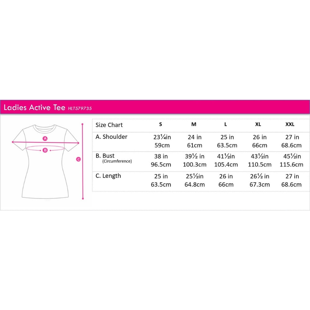 Ladies' Active Tee With Decal | HLT579735
