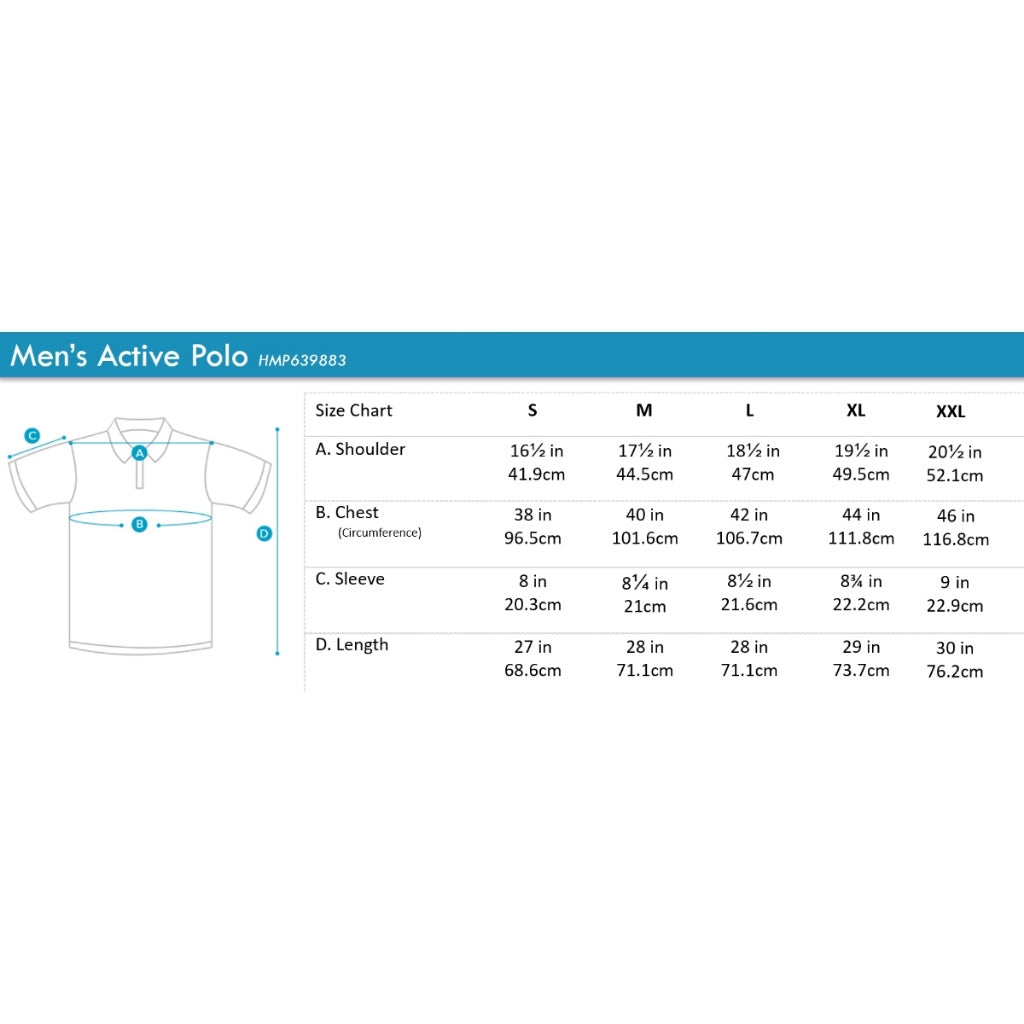 Men's Active Polo | Quick Dry | HMP639883