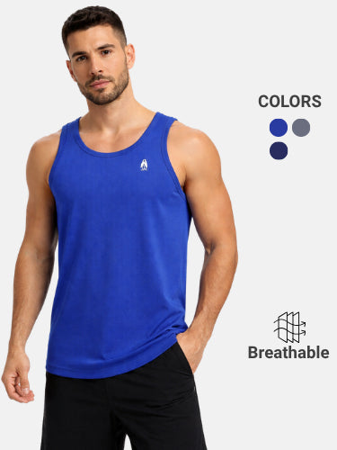 Men's Round-Neck Active Tank Top | HMT579722