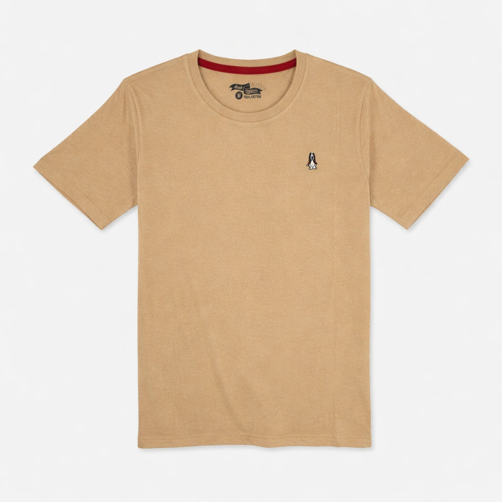 Basic Tee Round-Neck Regular Fit 100% COTTON HMT439219