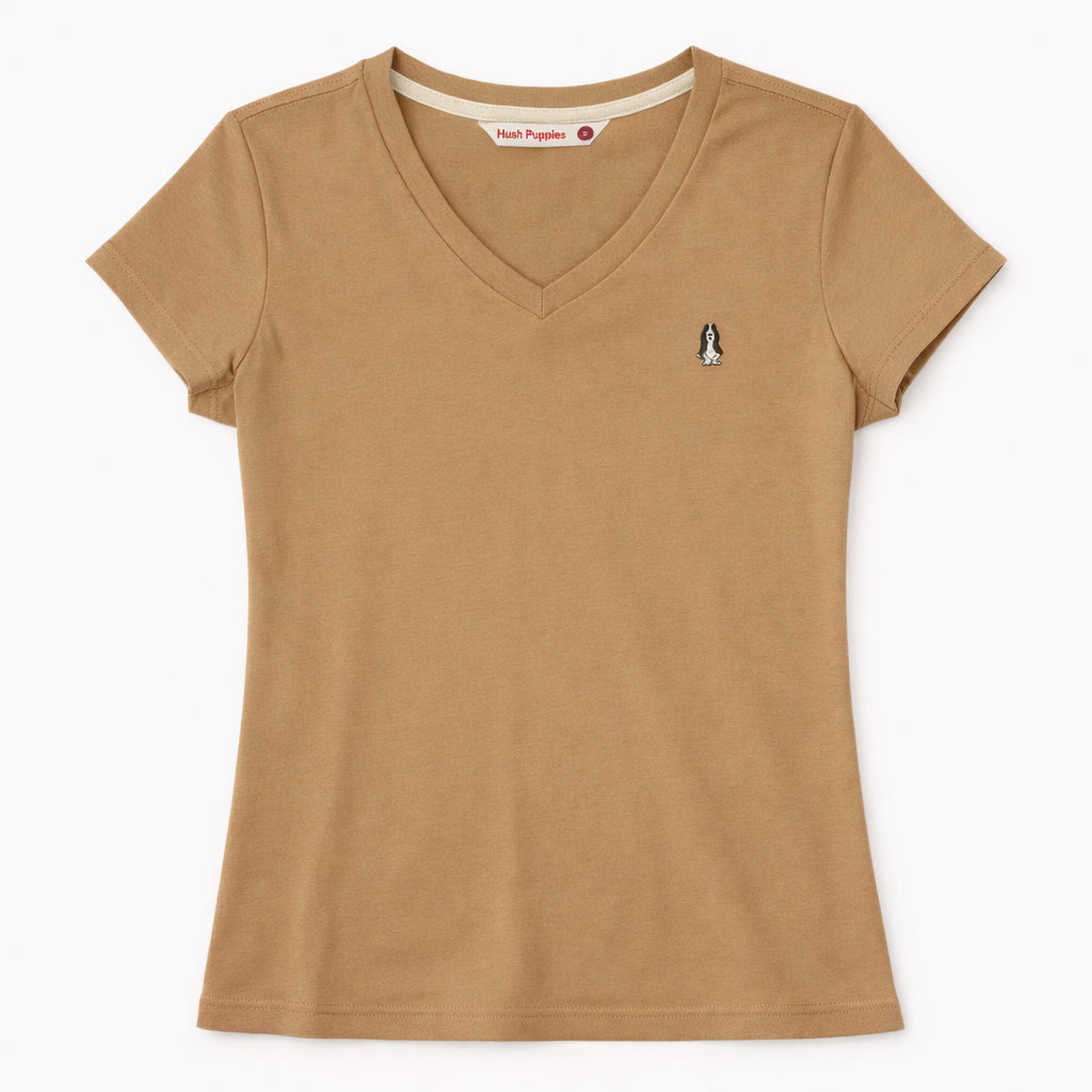 Ladies' V-Neck Tee | 100% Cotton | HLT409440