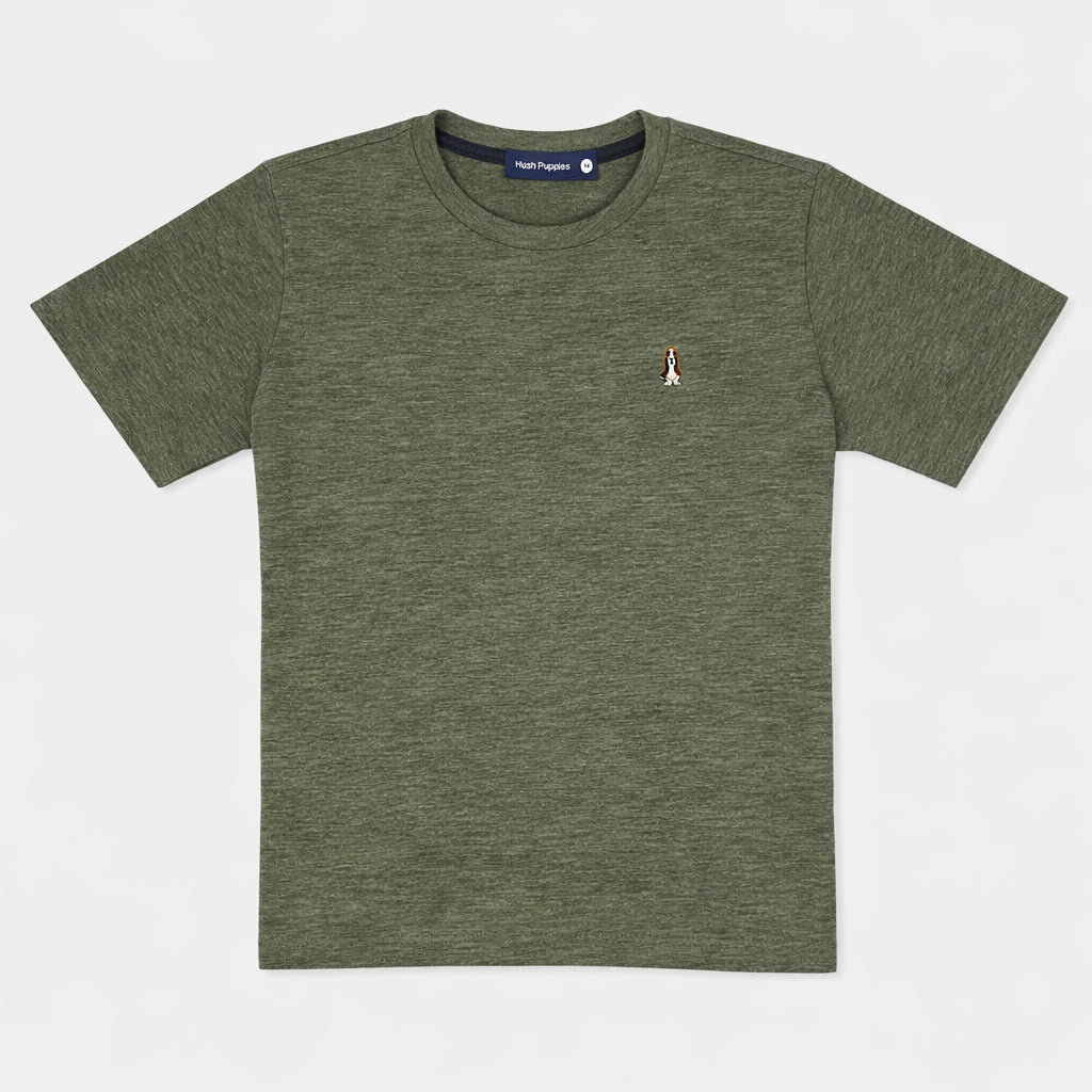 Men's Round-Neck Tee Melange | Cotton | HMT409418