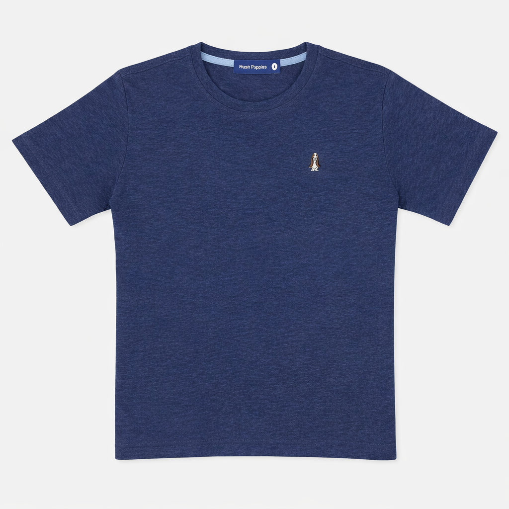Men's Round-Neck Tee Melange | Cotton | HMT409418