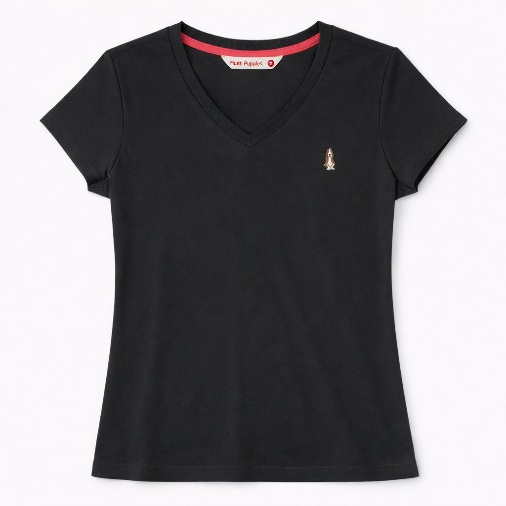 Ladies' V-Neck Tee | 100% Cotton | HLT409440