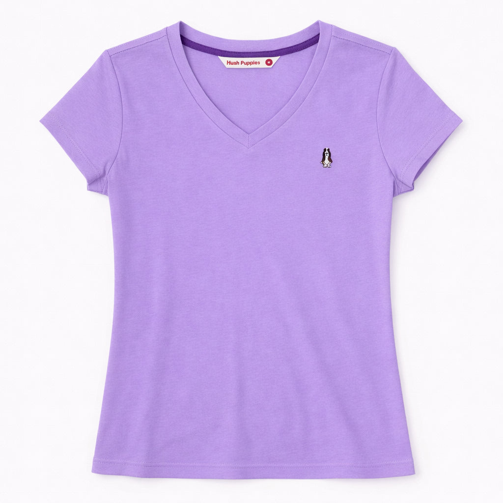 Ladies' V-Neck Tee | 100% Cotton | HLT409440