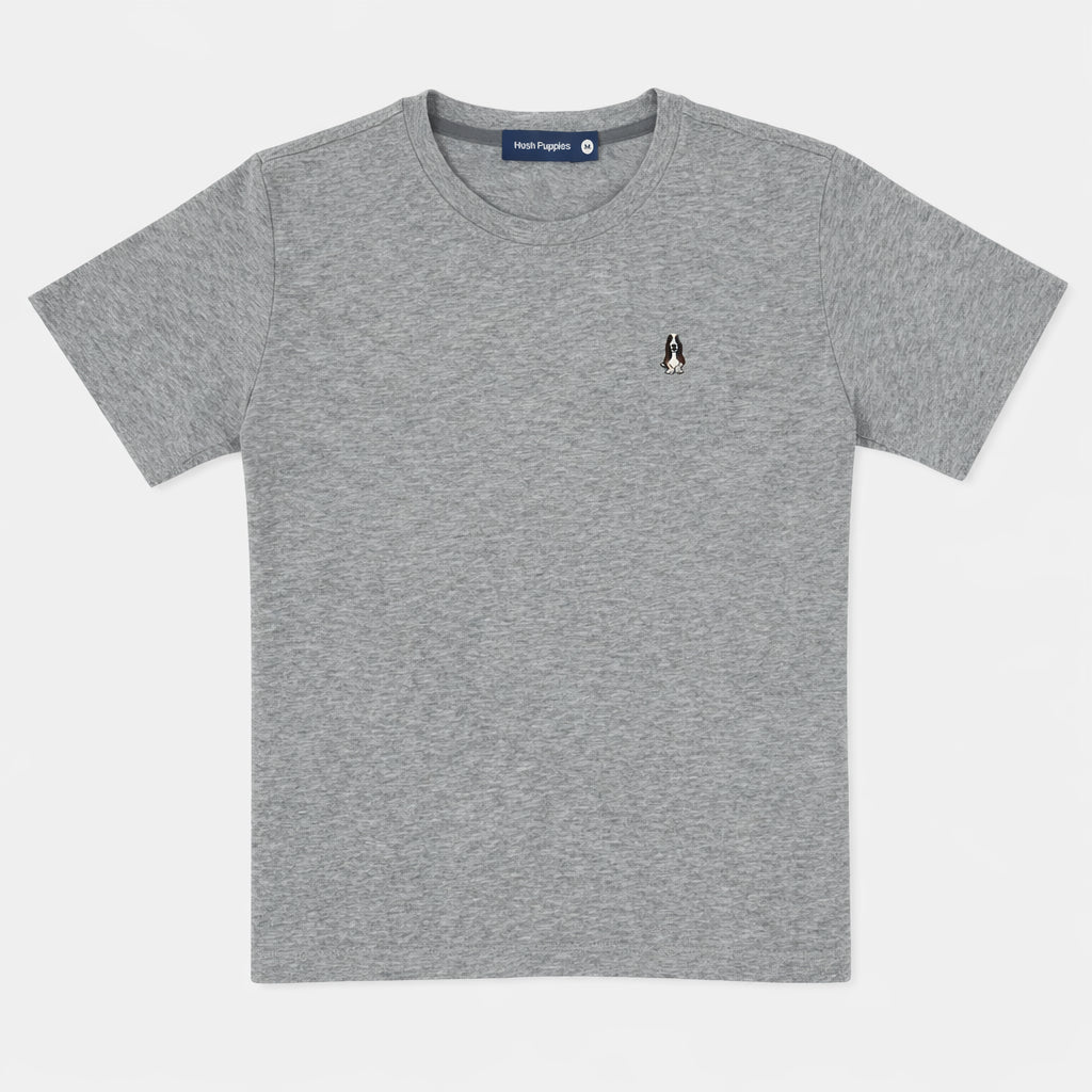 Men's Round-Neck Tee Melange | Cotton | HMT409418