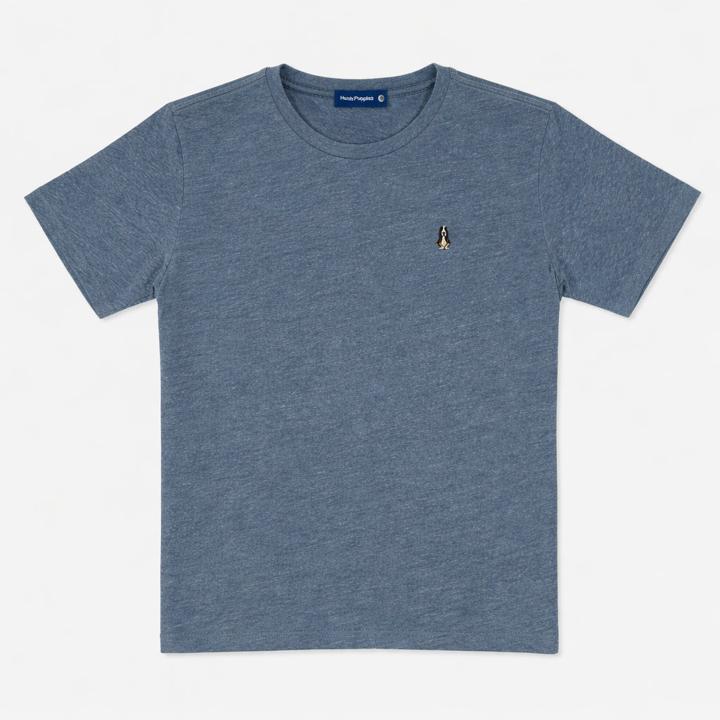 Men's Round-Neck Tee Melange | Cotton | HMT409418