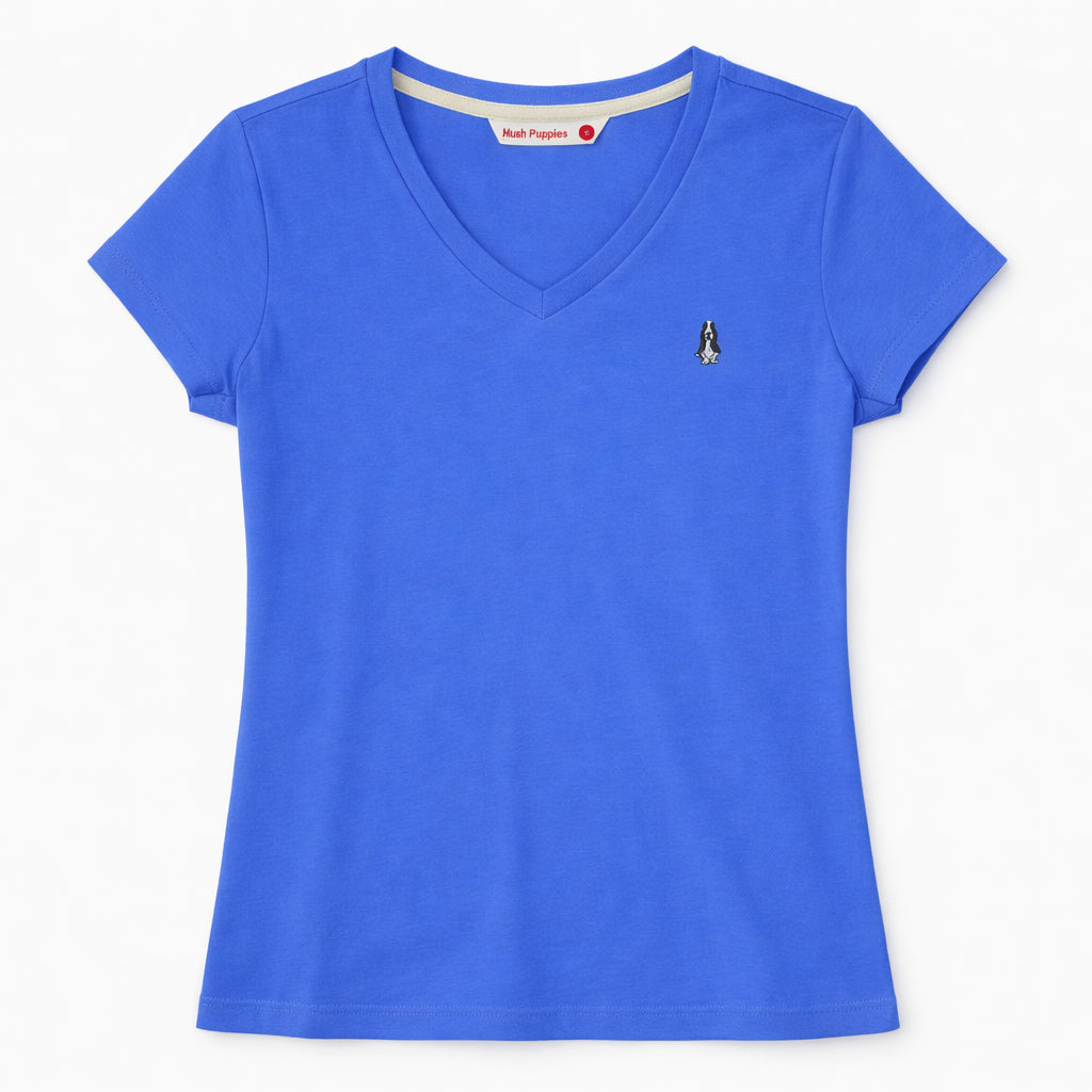 Ladies' V-Neck Tee | 100% Cotton | HLT409440