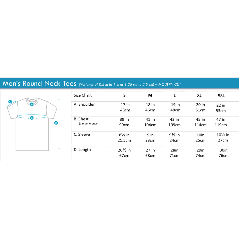 Men's Round-Neck Tee | 100% Cotton | HMT409416