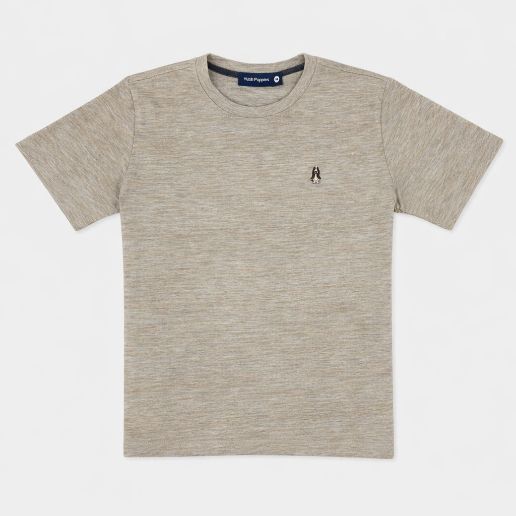 Men's Round-Neck Tee Melange | Cotton | HMT409418