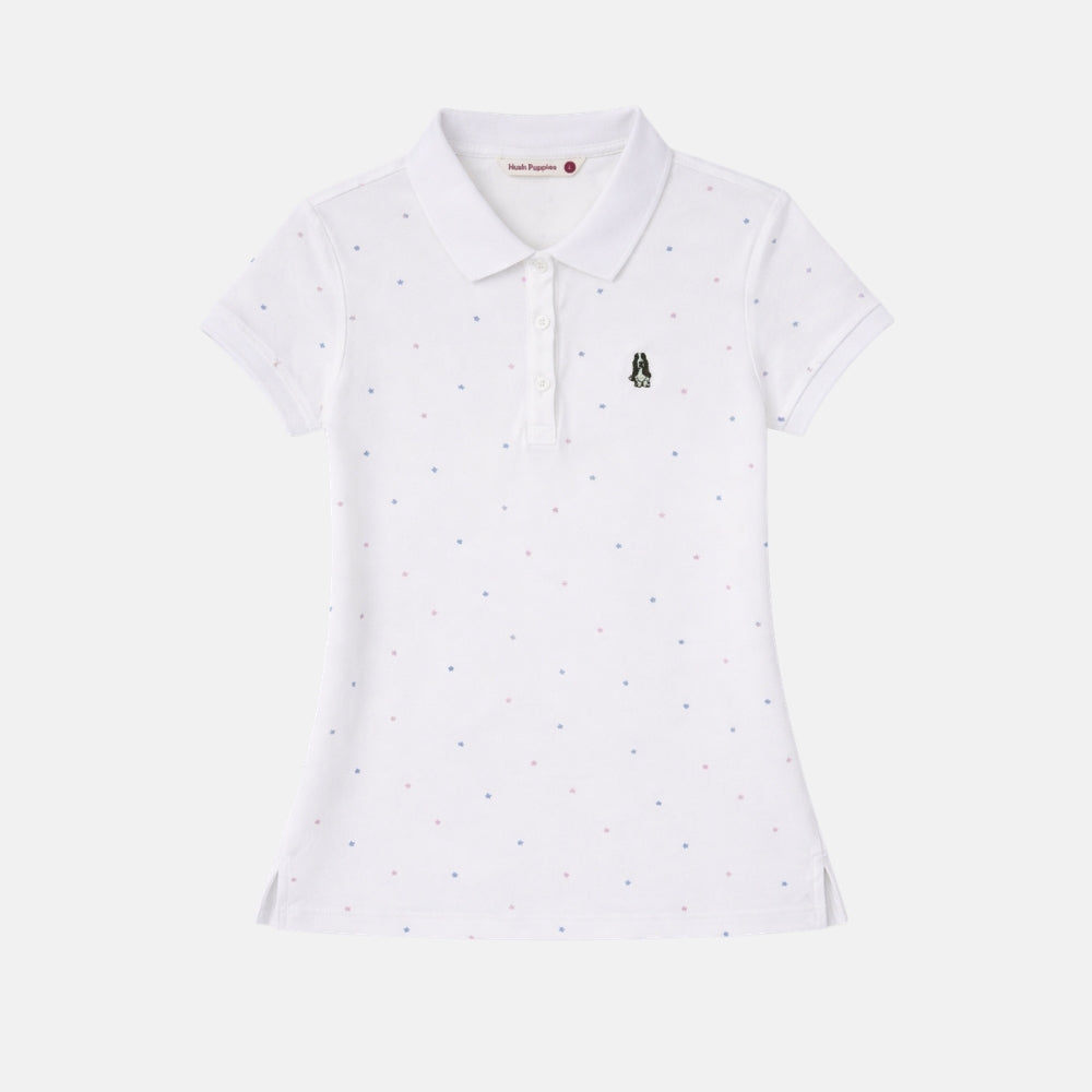 Ladies' Full Print Polo Stars | 100% Pique Cotton | HLP559726