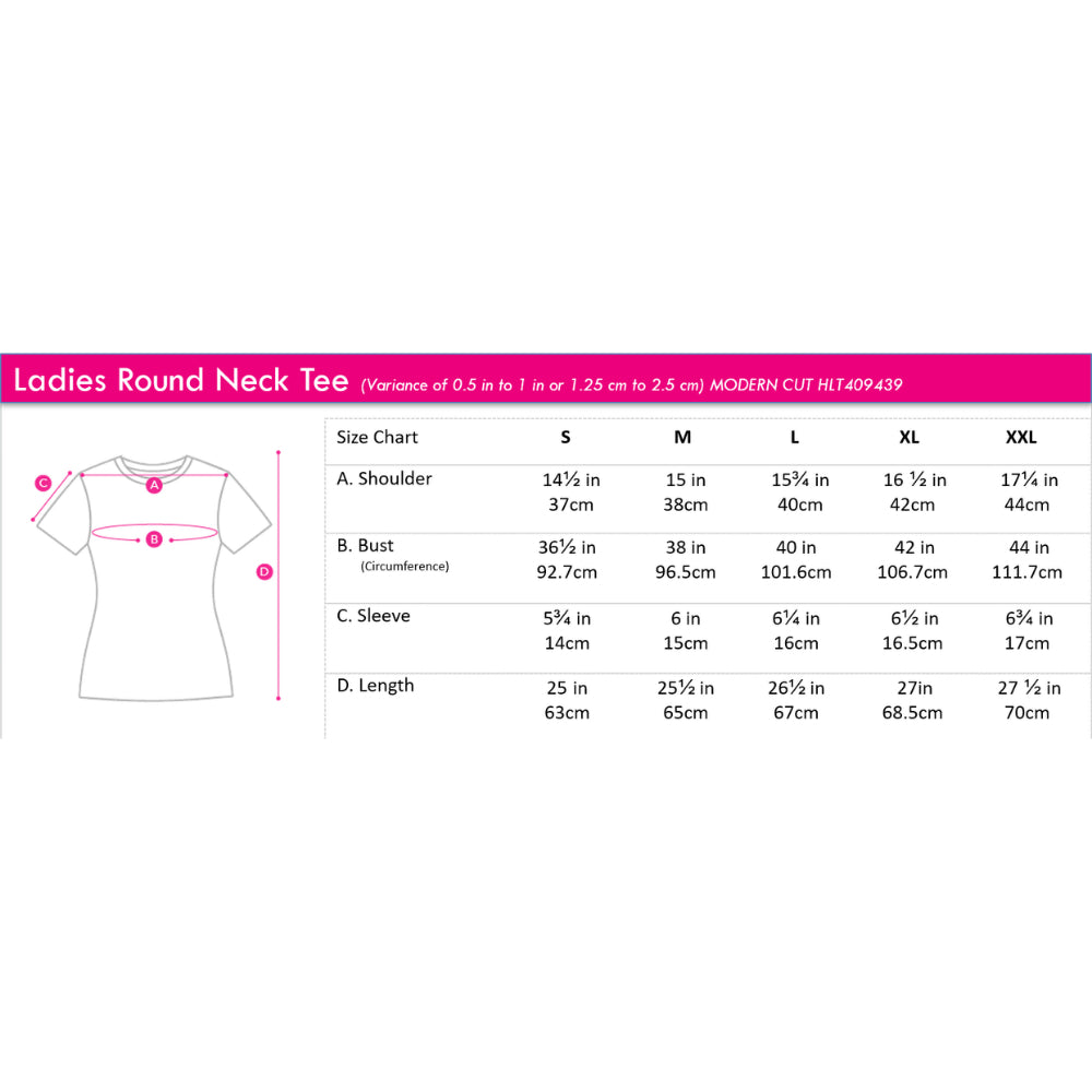 Ladies' Round-Neck Tee | 100% Cotton | HLT409439