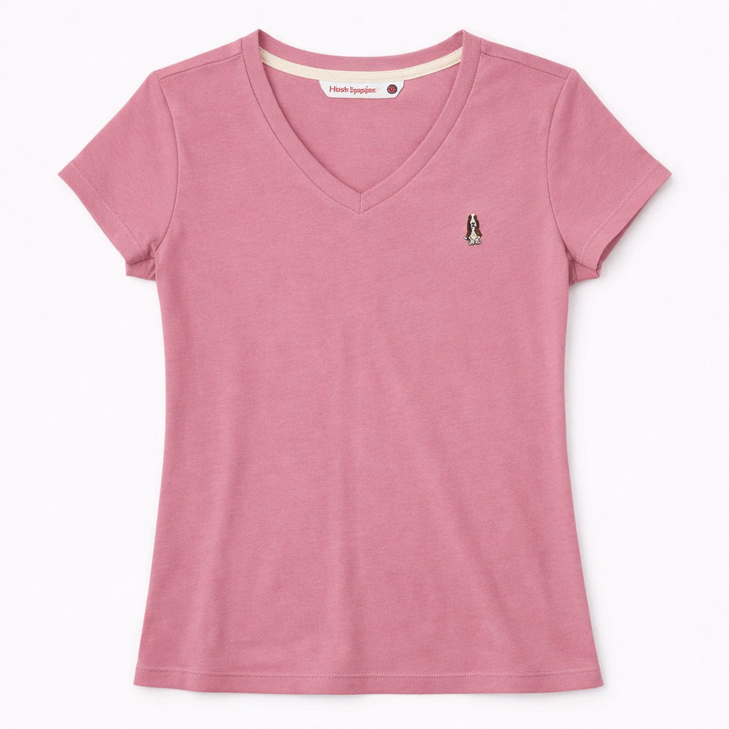 Ladies' V-Neck Tee | 100% Cotton | HLT409440