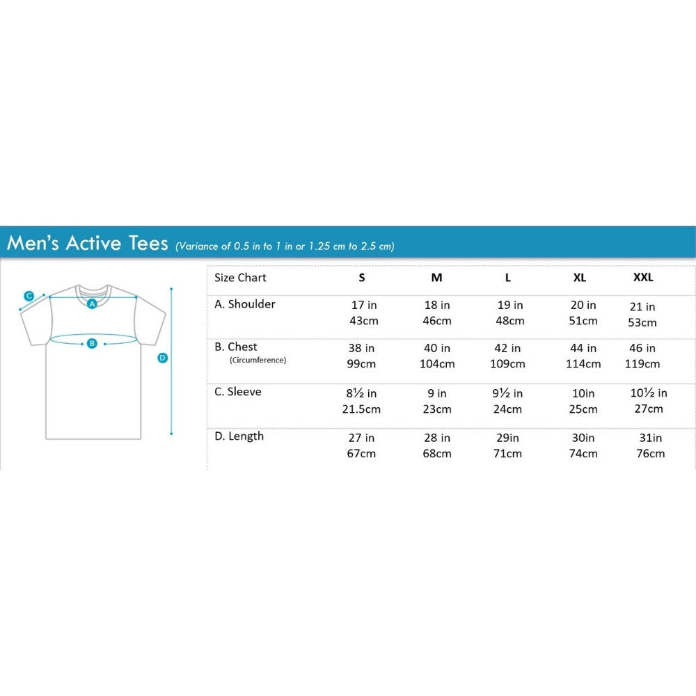 Men's Round Neck Mesh Active Tee | Quick Dry | HMT659923
