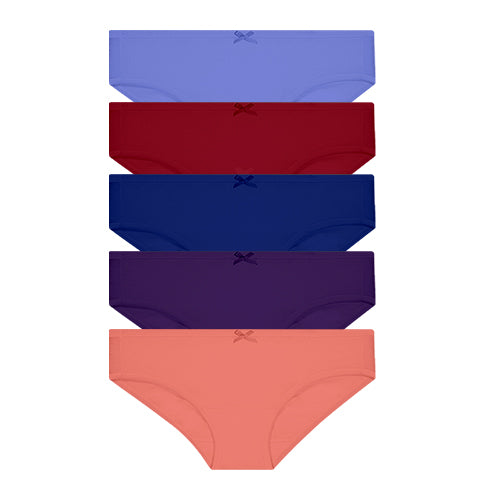 5pcs Ladies' Panties | Cotton Spandex | Basic C | Mini HLU008879AS1