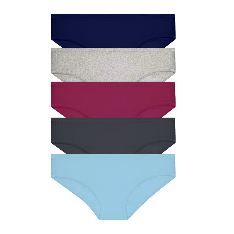 5pcs Ladies' Panties | Cotton Spandex | Essential D |  Mini HLU008956AS1