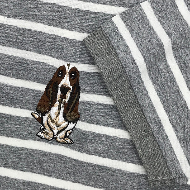 Men's Stripe Polo With Big Dog | 100% Cotton | HMP187859Multi
