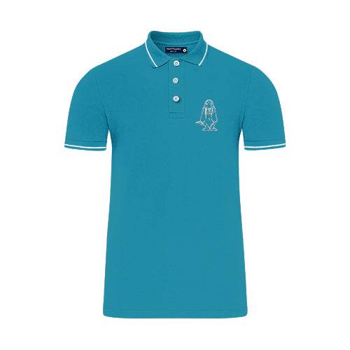 Hush Puppies Men's Polo with Big Dog Embroidery Slim Fit | #HMP258339