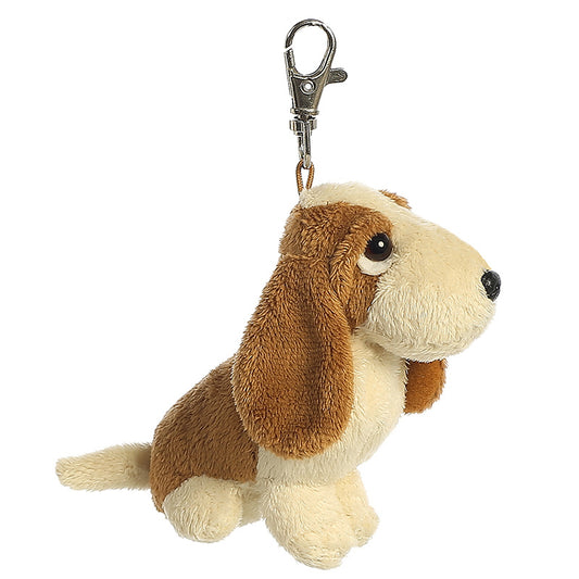 Hush Puppies 3.5 Inches Plush Basset Hound Clip On -17801 - ZZZ609597AS1 - BROWN