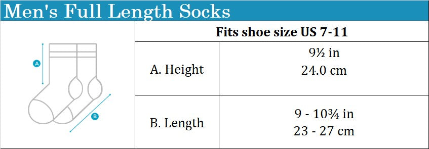 3pcs Men's Full Length Socks | Plain Rib | 13133215146AS1